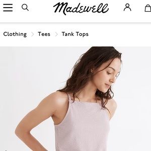 ANY OFFER - Madewell Seersucker Apron Tank